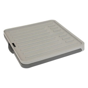 Égouttoir "Néo" avec rack extensible gris