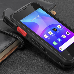 DAM Smartphone robusto  F101 4G, Android 10, 2 GB RAM + 16 GB. schermo da 4''. 13MP+5MP. GPS. Funzione walkie-talkie POC. Antenna amplificatrice. Altoparlante in classe K. 7x2,3x13,5 Cm. Colore nero