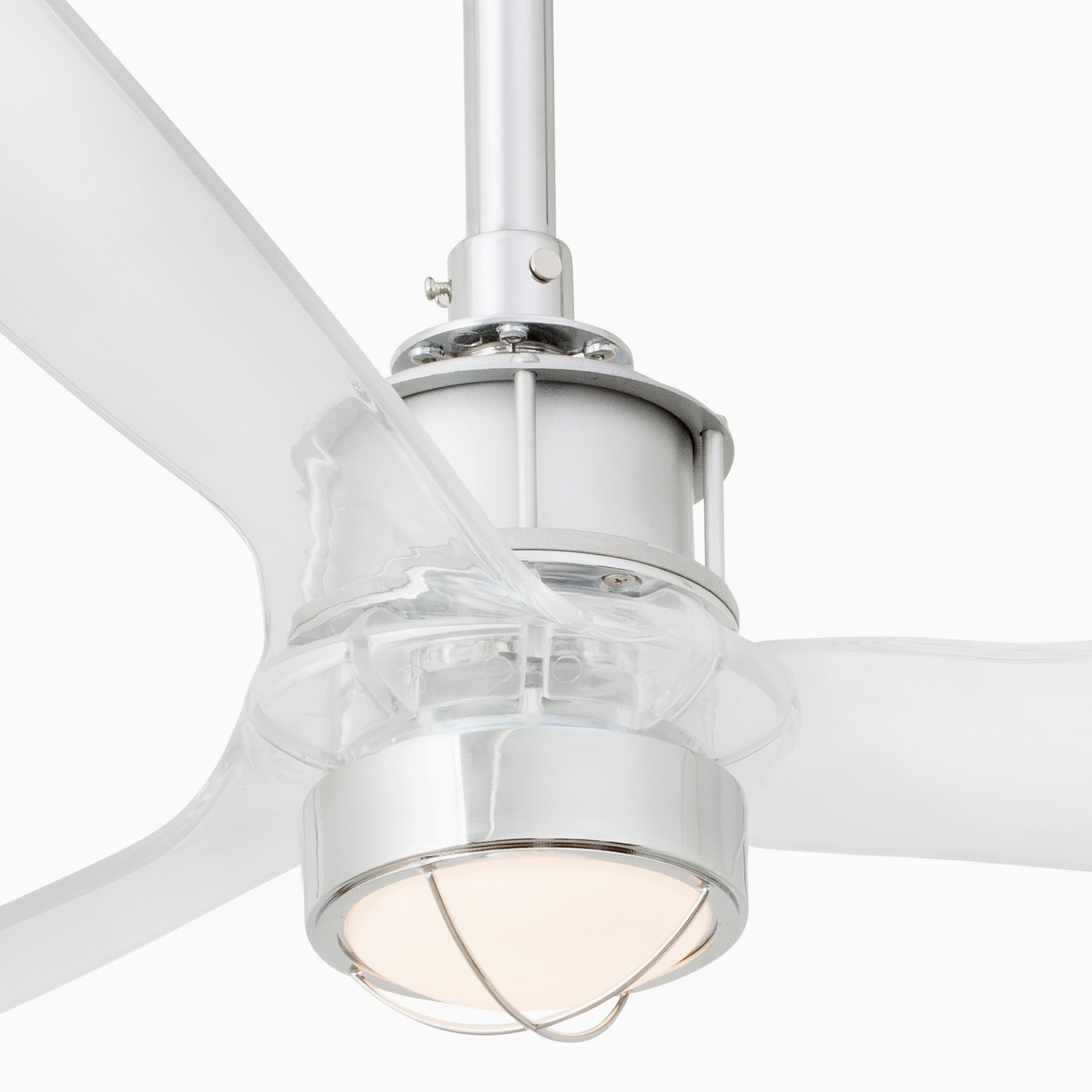 JUST FAN M LED Ventilatore a soffitto cromo