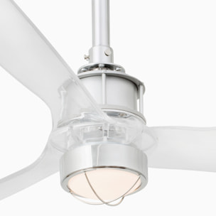 JUST FAN M LED Ventilatore a soffitto cromo