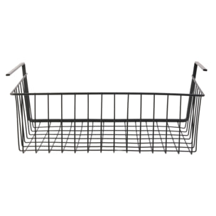 Panier Suspendu - JE CHERCHE UNE IDEE - Métal Filaire - Noir