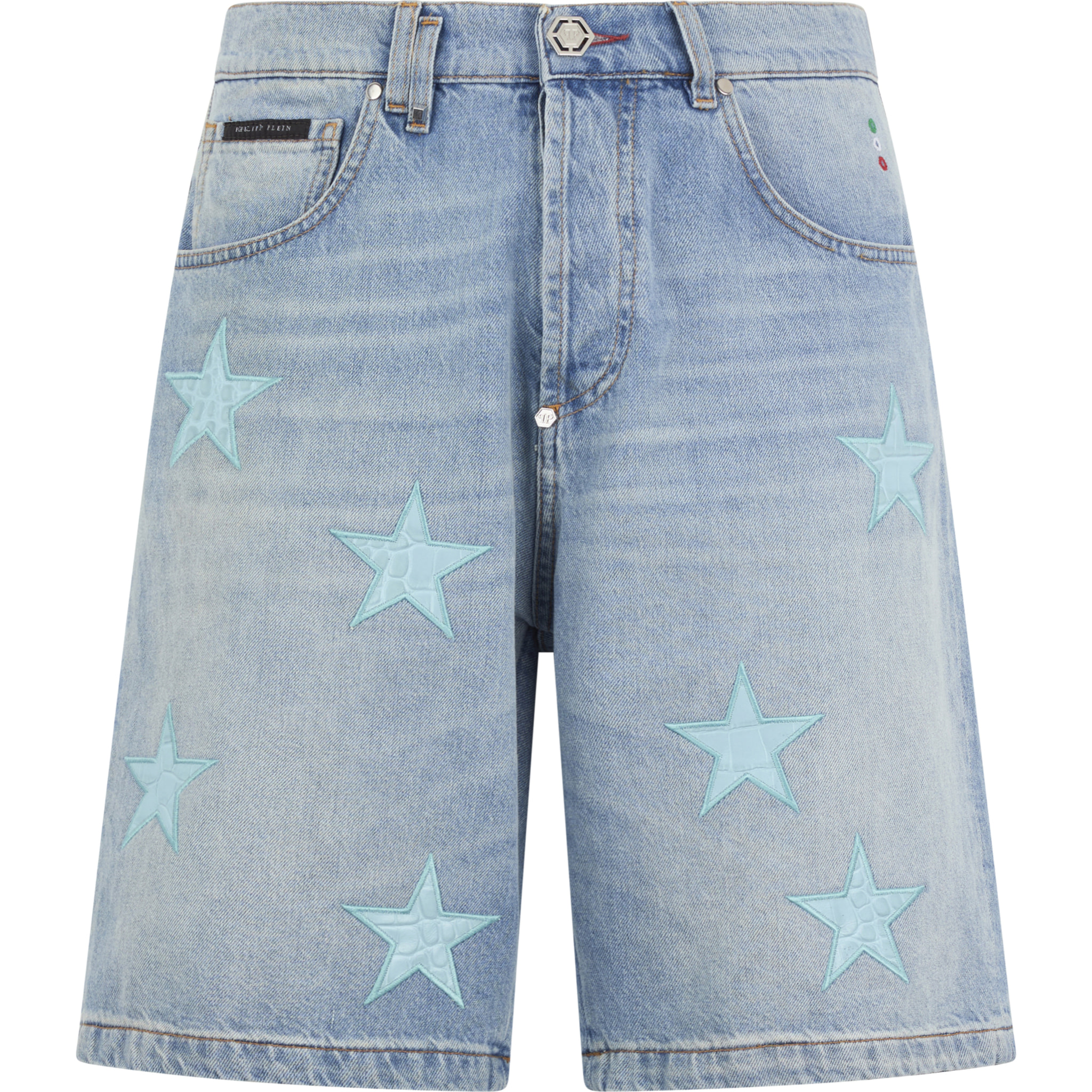 PHILIPP PLEIN Denim Shorts Cocco Stars