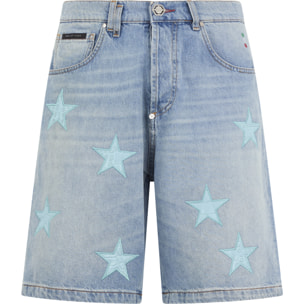 PHILIPP PLEIN Denim Shorts Cocco Stars