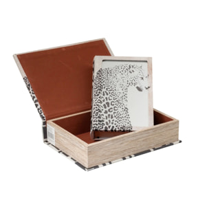 Set 2 Cajas Libro Espejo 21x7x30 / 16x5x24 Cm