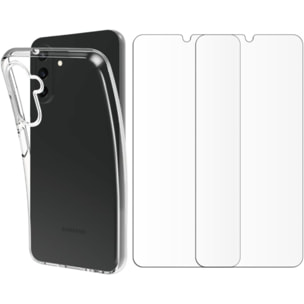Pack ESSENTIELB Samsung A26 coque + verre trempé
