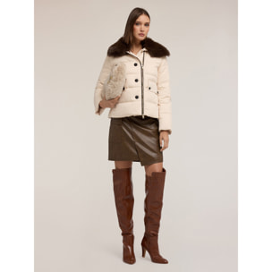 Motivi - Plumífero pesado corto con cuello alto - Blanco