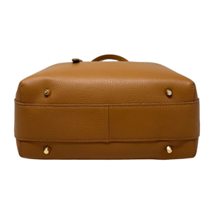 Borsa a Mano Elegante da Donna in Pelle Martellata con Tracolla