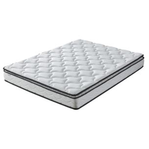 Ensemble Matelas Sultan mémoire de forme avec son sommier métal noir Perflex