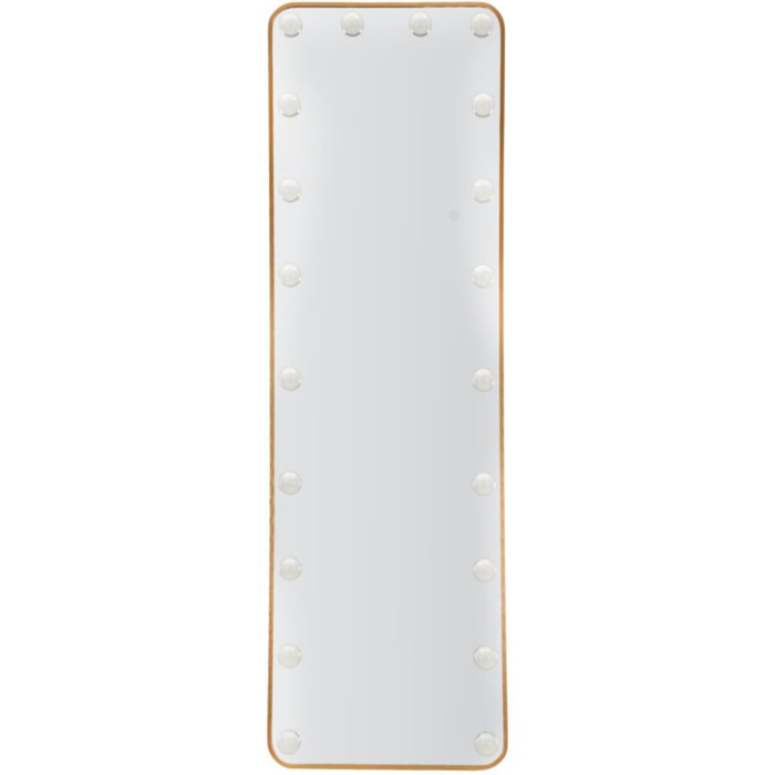 SPECCHIO DA TERRA LED HOLLYWOOD RETT. CM 50X6-45X160 (LUCE CON 3 TEMPERATURE DI COLORE)