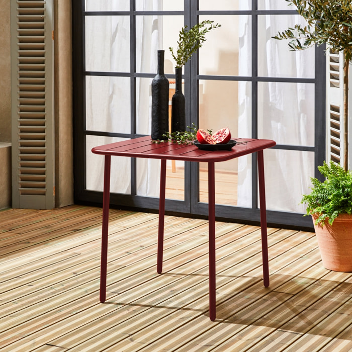 Table de jardin métal 2 places AMÉLIA