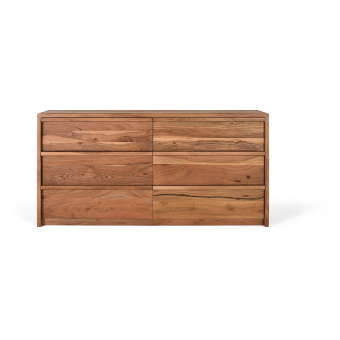 Aparador de Madera de Acacia Estilo Rústico Moderno