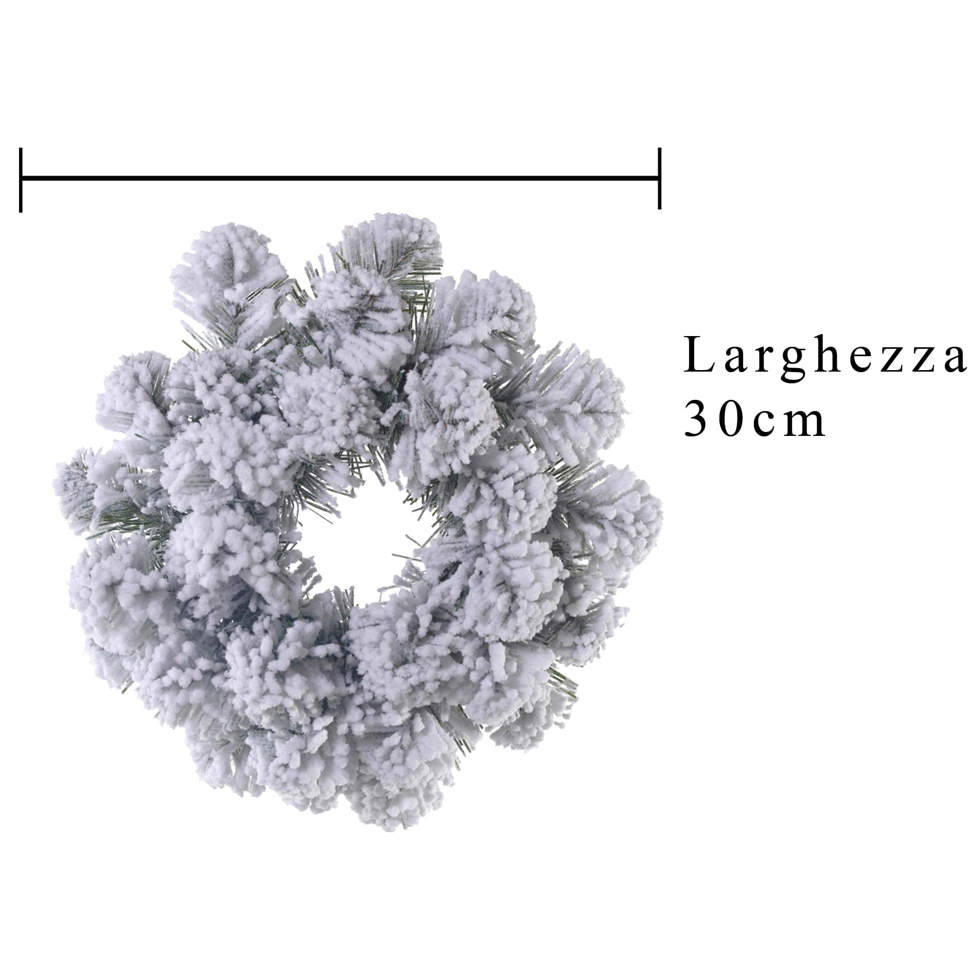 Corona natalizia - Pezzi 4 - 30xH30x30cm - Bianchi Dino SpA