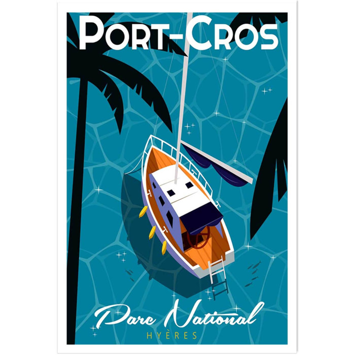 Poster de port cros Affiche seule