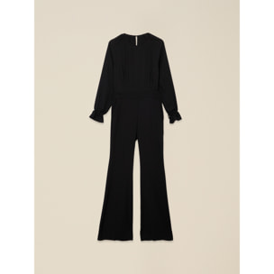 Oltre - Tuta con bracciali dorati - Nero