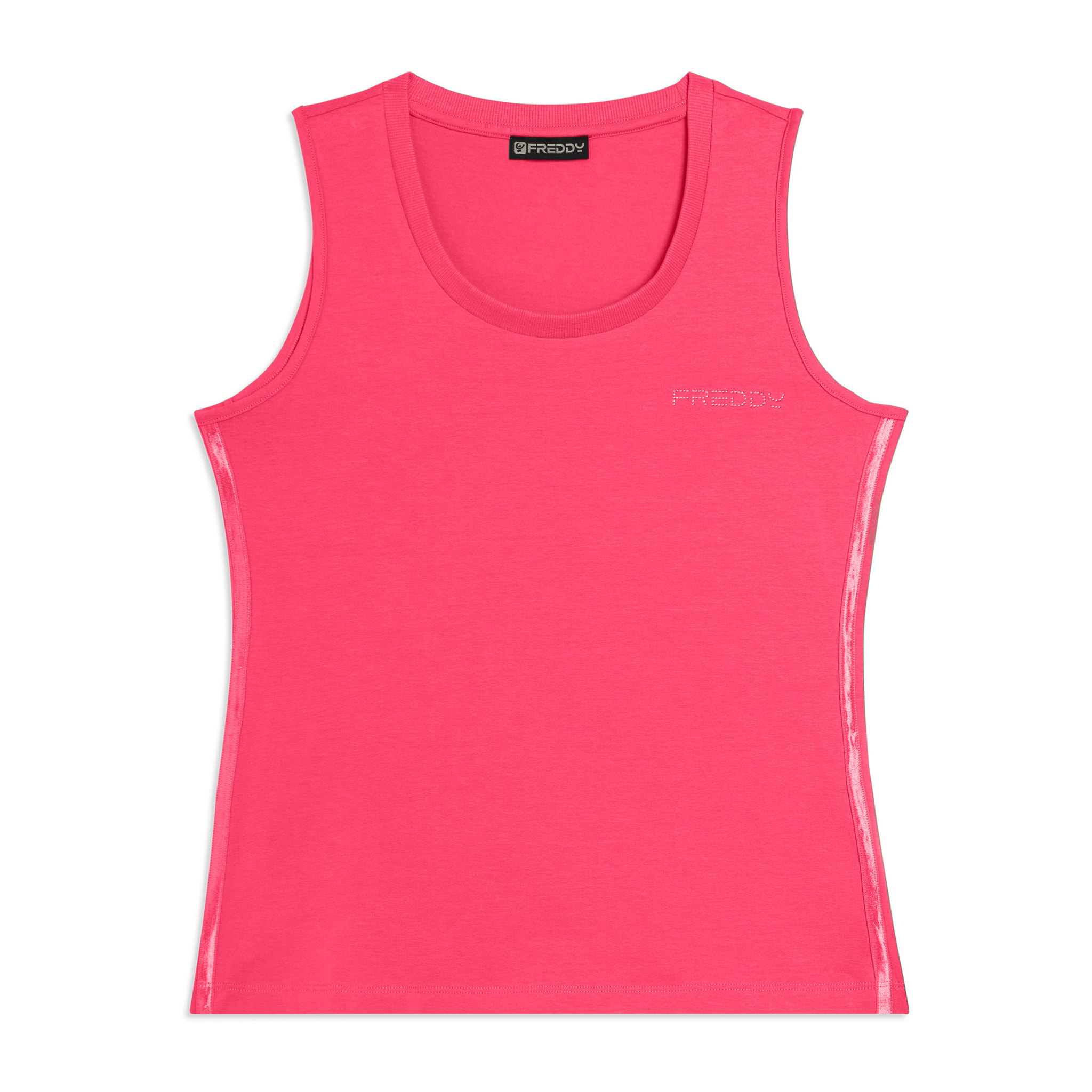 Canotta Regular con Logo FREDDY e Inserti Elastici