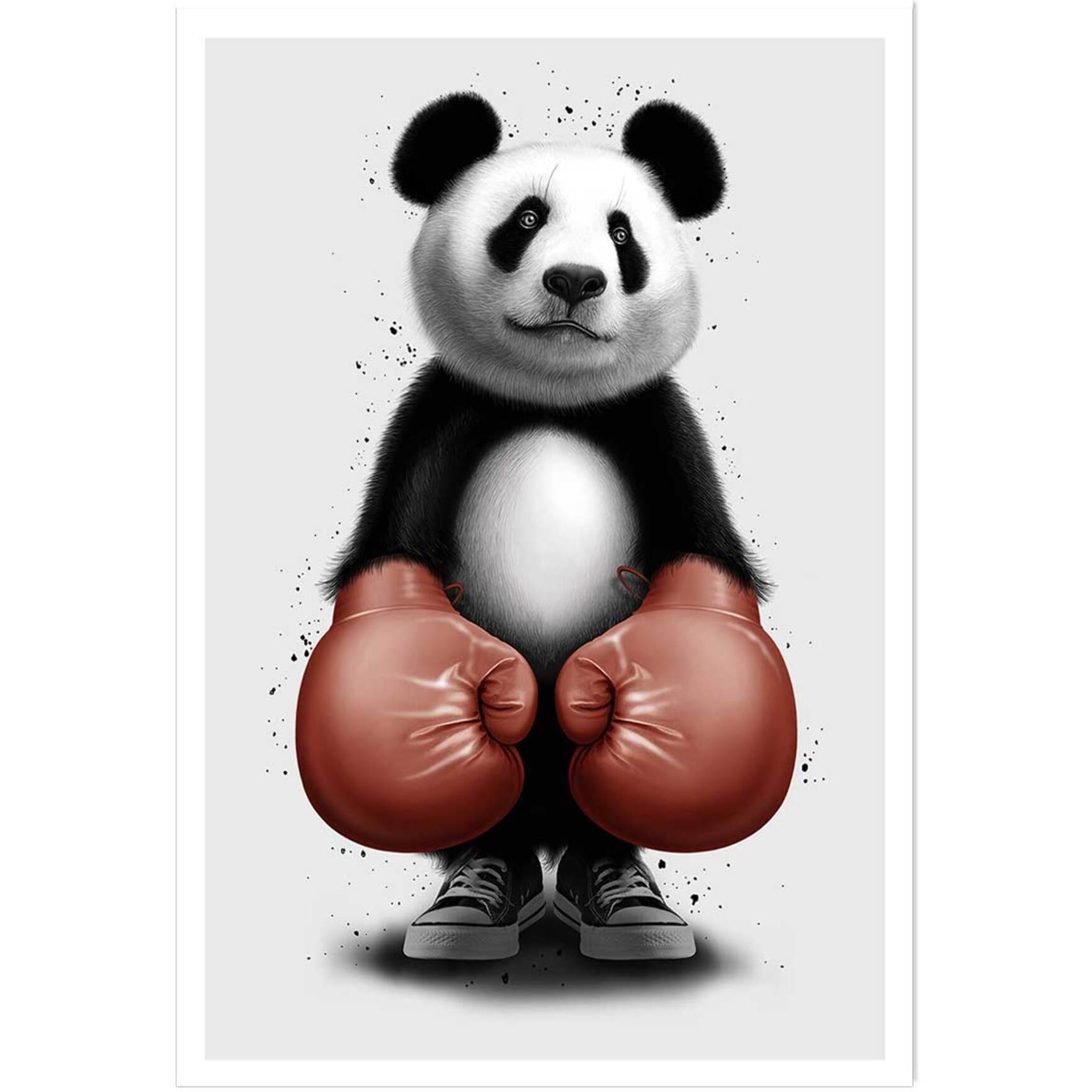 Affiche enfant panda boxer  Affiche seule