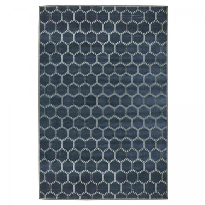 Tapis salon et chambre fait à la main en viscose motif scandinave MAQUI