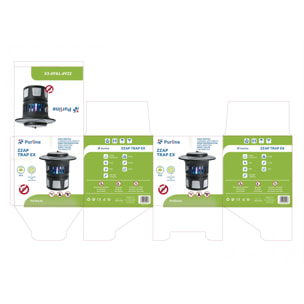 Mata insectos de sobremesa 13W con ventilador de absorción ZZAP TRAP EX PURLINE