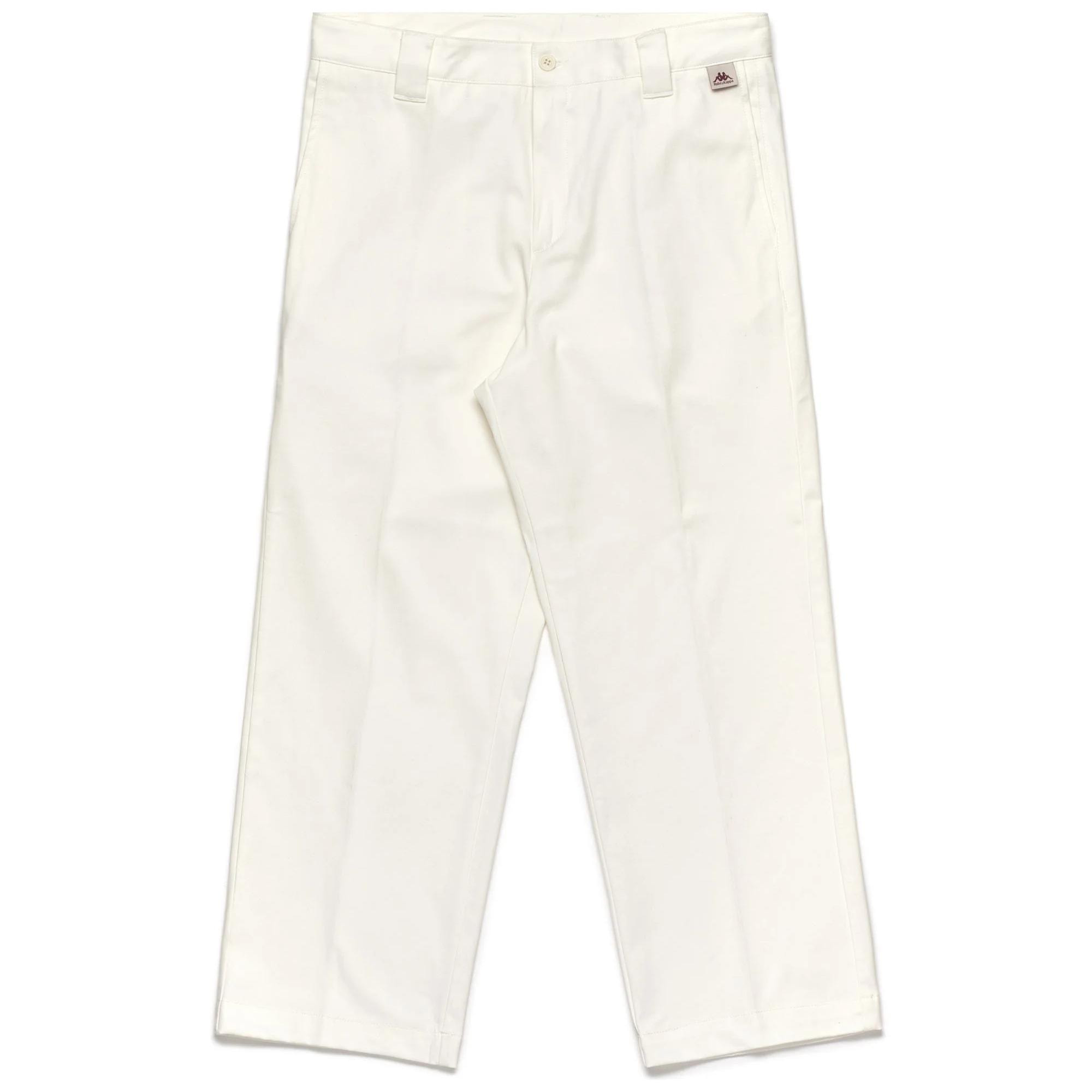 Pantaloni Robe di Kappa Uomo Bianco Robe Giovani Mebsuta Peached