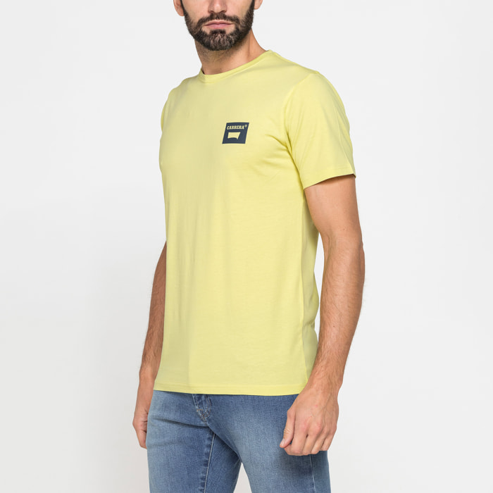 T-SHIRT GIROCOLLO IN COTONE CON STAMPA LOGO CARRERA