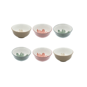 Lot de 6 petits bols, HANAE