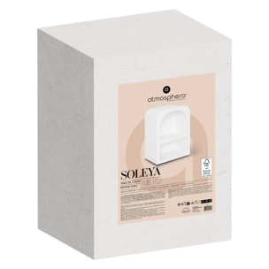 Table de chevet "Soleya" H55cm blanc