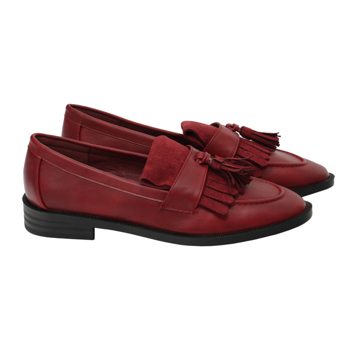 Mocassino con frange - tacco 2,5 cm