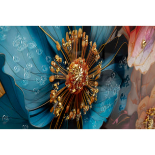 DIPINTO SU TELA LACCATO NARCY -A- C/CORNICE CM 82X4X82