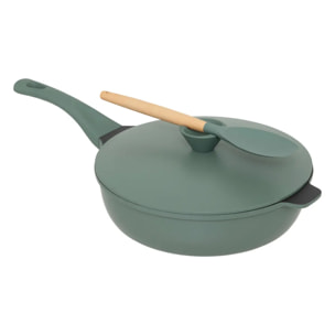 Sauteuse D28cm en fonte d'aluminium vert