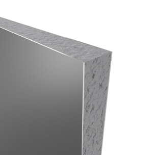 LOT de 2 Panneaux Muraux Aluminium GRIS 90+120x210 cm avec Profilés NOIR MAT - WALL'IT