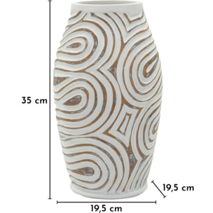VASO RESINA OBLIX CM Ø 19,5X35 (APERTURA CM Ø 10,5)