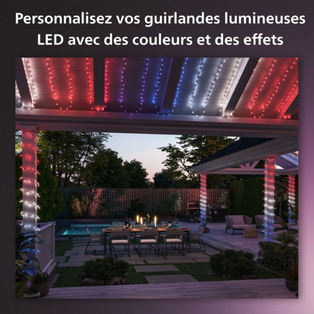 Guirlande lumineuse PHILIPS HUE W&C Festavia 500 Leds