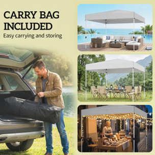 Tonnelle pliante pop up 3 x 3 m protection UPF 50+ tissu oxford crème