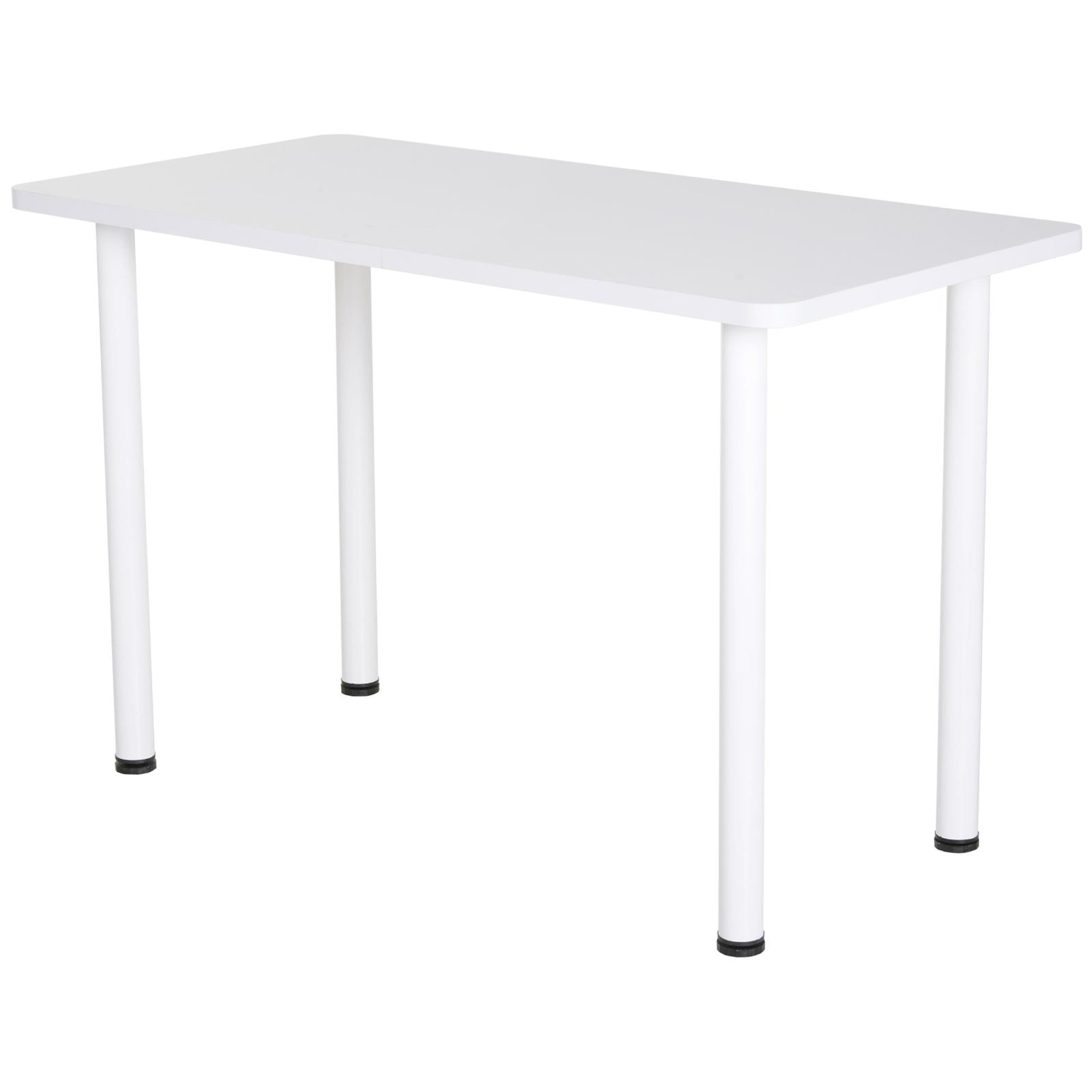 Mesa Escritorio con Pies Ajustables 120x60x76cm Blanco