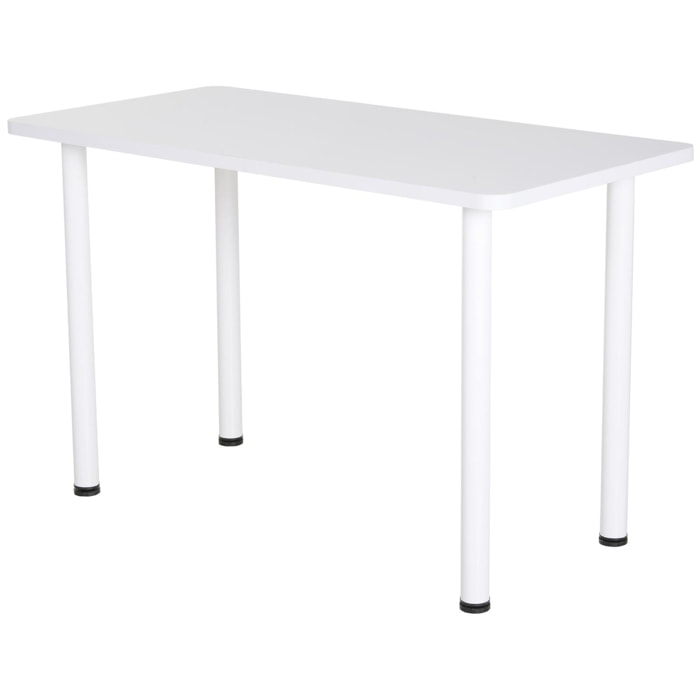 Mesa Escritorio con Pies Ajustables 120x60x76cm Blanco