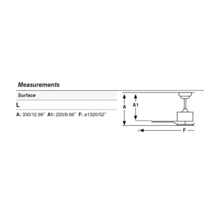 LUZON L Ventilateur blanc DC