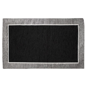 TAPPETO ARREDO DIS.ROMA NERO SCURO 65X175 CM CON ANTISCIVOLO
