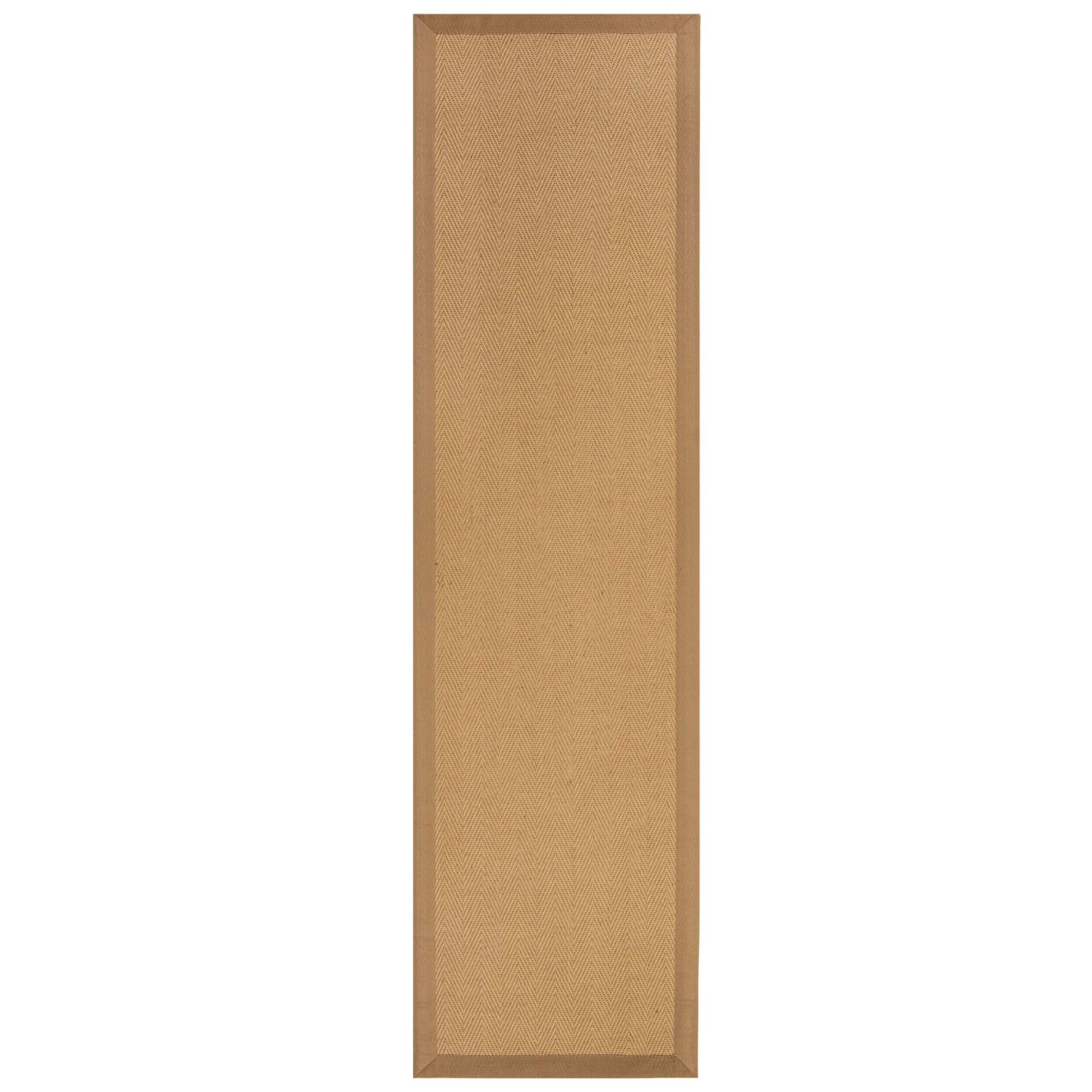 Tapis en jute antiderapant de couloir KIRA