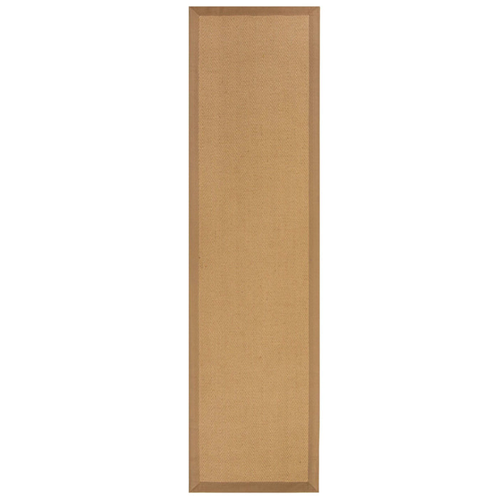 Tapis en jute antiderapant de couloir KIRA