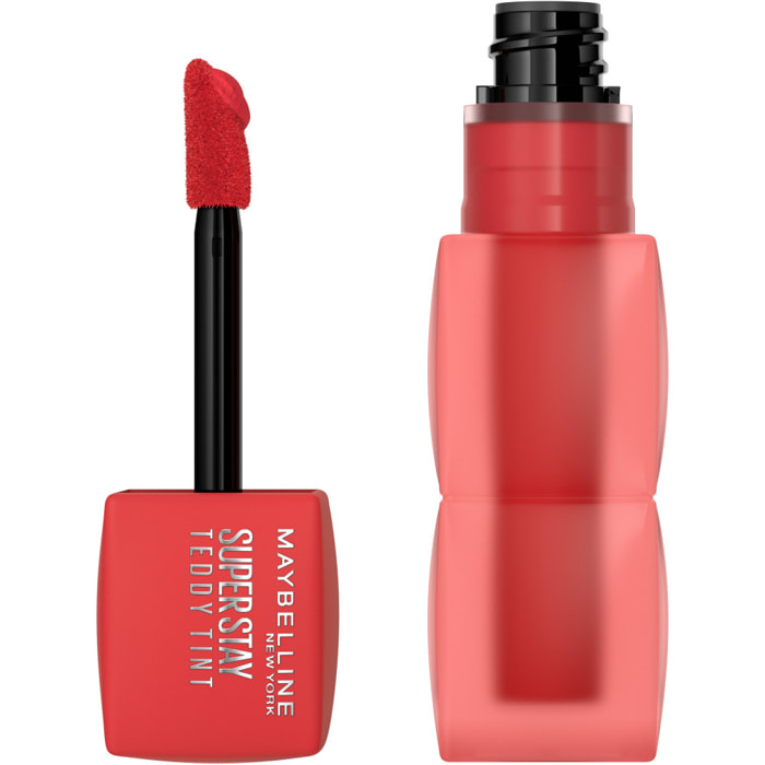 Maybelline New York Superstay Teddy Tint Blush à lèvres liquide fini mat fondu 30 COQUETTISH