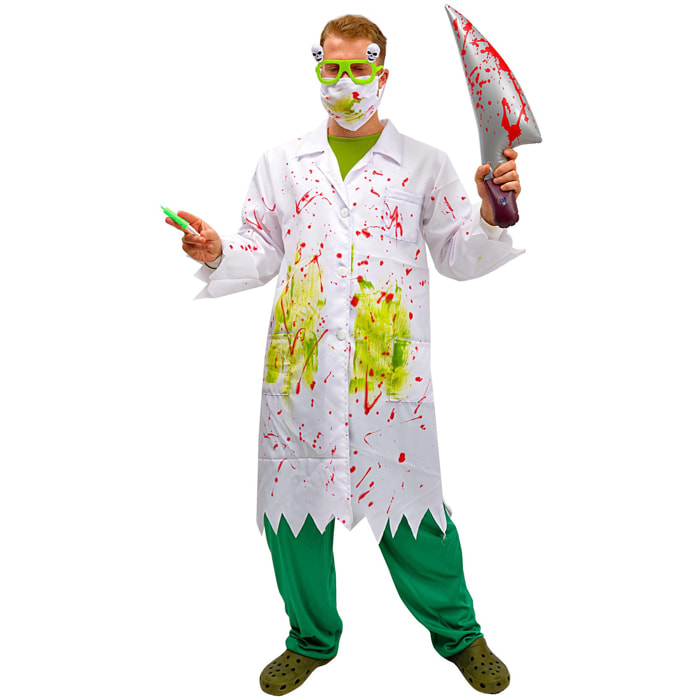 Costume Carnevale Halloween Doctor Toxic Uomo