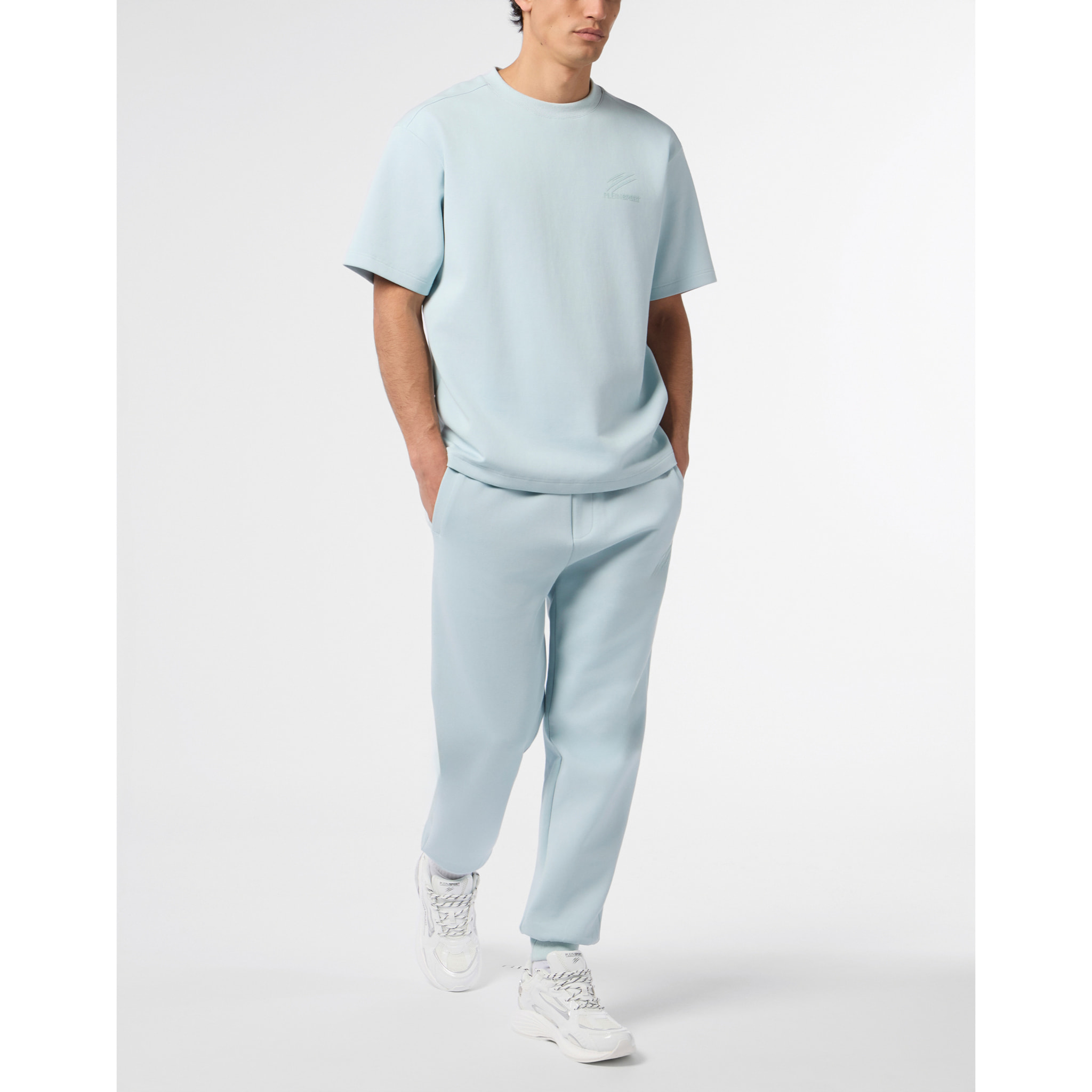 PLEIN SPORT Pique Round Neck T-Shirt Icon