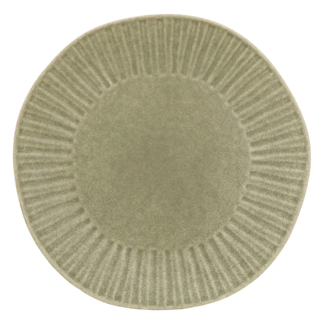 Lot de 4 Assiette plate Nyero ronde D.27cm vert