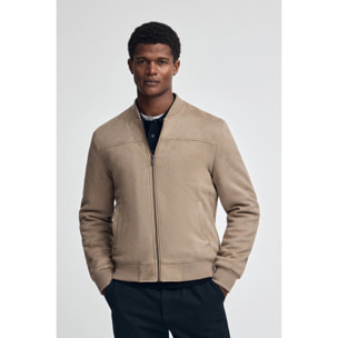 Chaqueta Carnegie camel con logo Polo Club