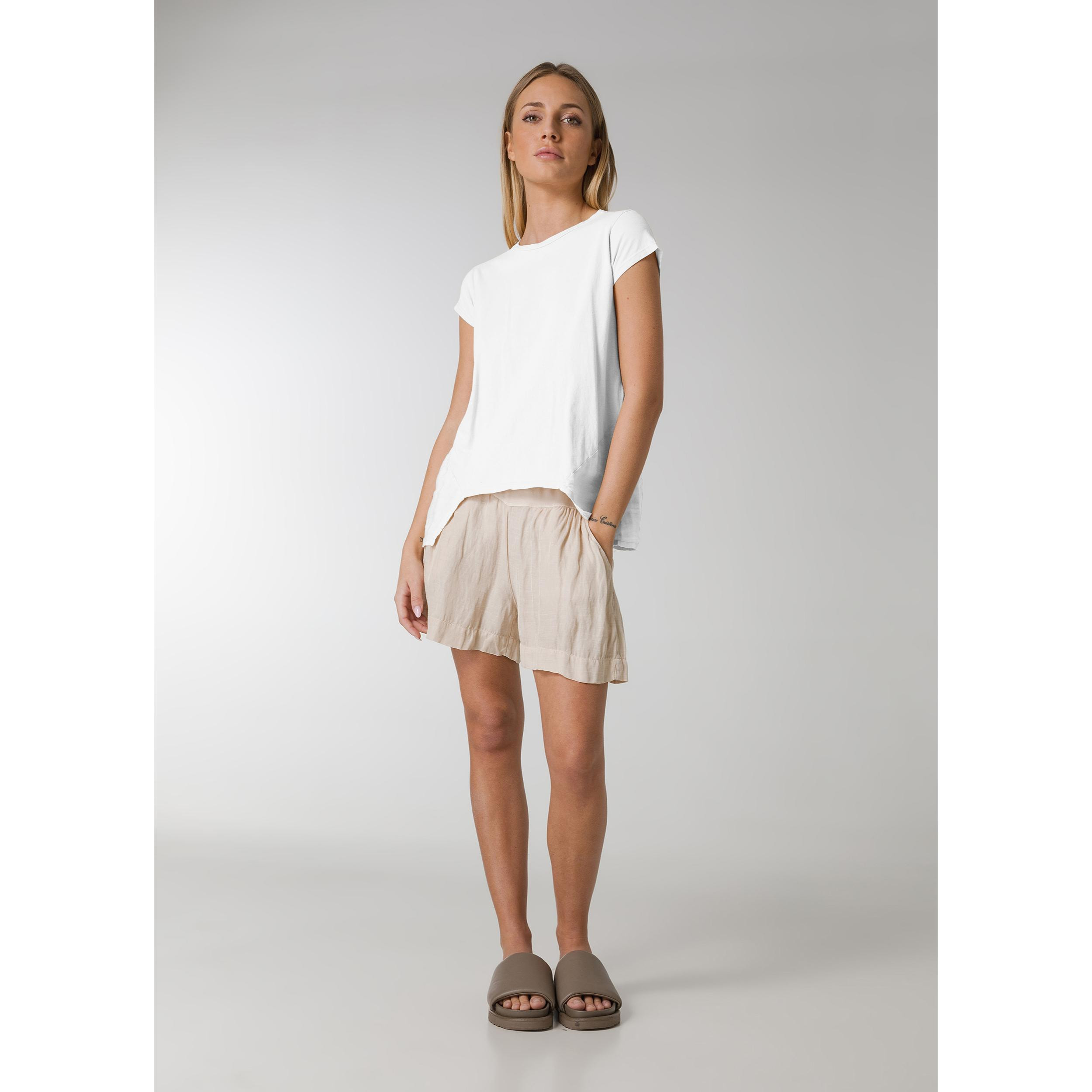 DEHA - T-shirt LINEN TRIMS T-SHIRT in cotone per donna