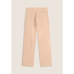 Pantalone lungo in felpa modal con bande a trecce