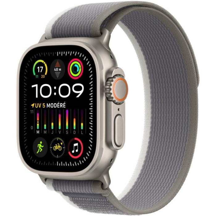 Bracelet APPLE Watch 49mm Boucle Trail vert/gris M/L