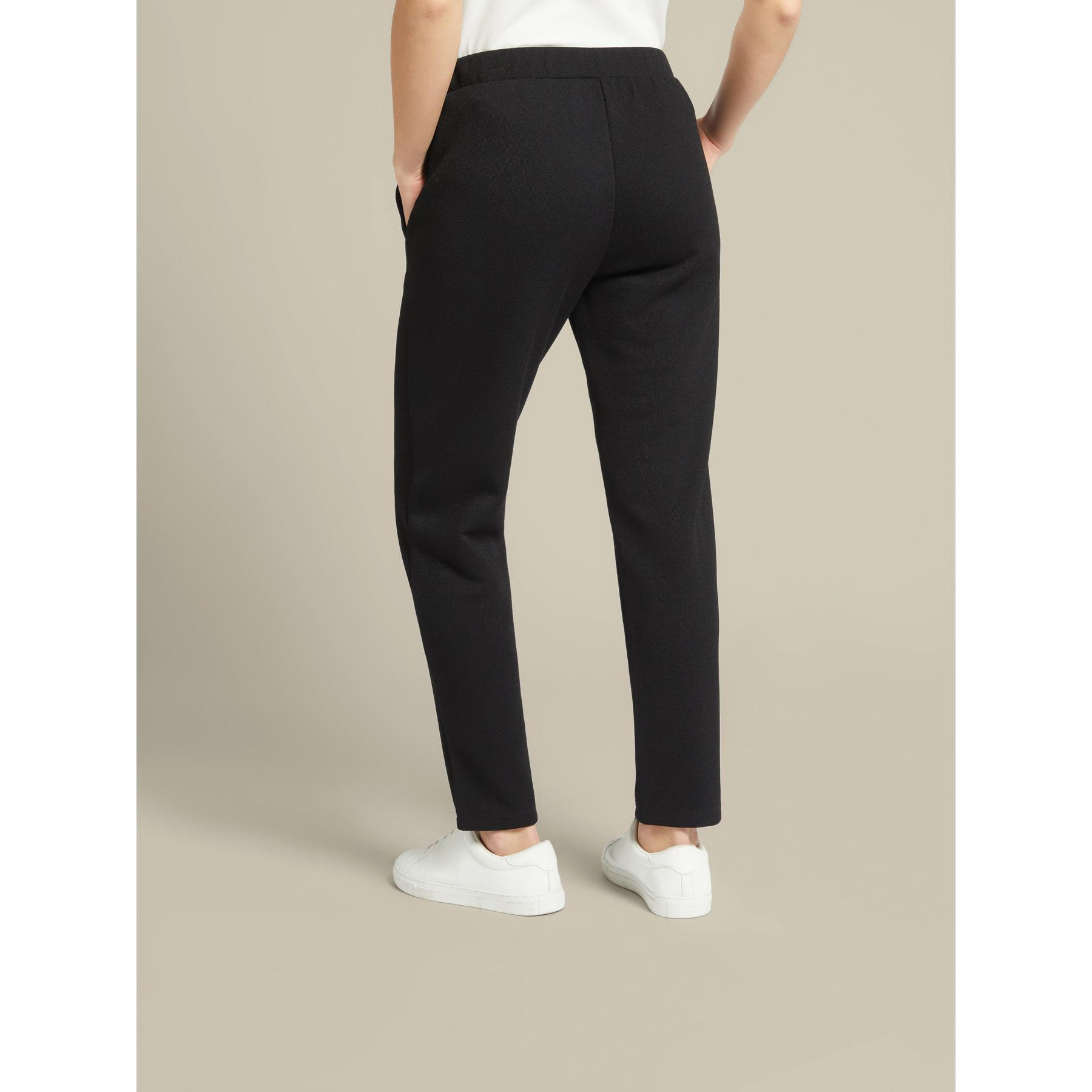 Elena Mirò - Pantaloni joggers in felpa - Nero