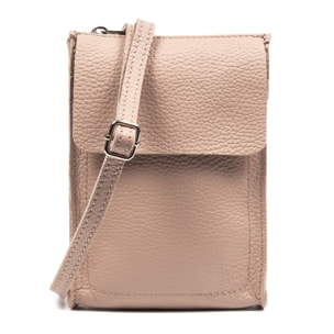 Albaretto Borsa a tracolla donna in pelle autentica finitura Dollaro