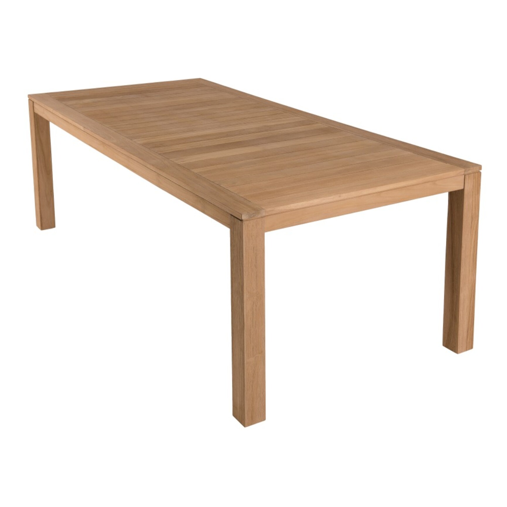 KIM - Table de jardin 6/8 personnes - VIESTE 220 x 100 cm en bois Teck